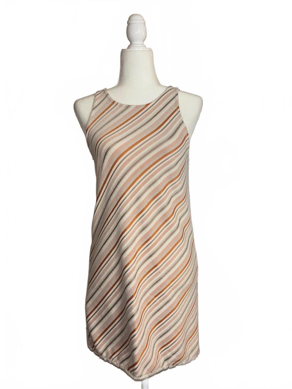 Mango sleeveless Multicolored Striped knit day dress